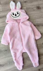 Человечек Pera Bebe "Лабубу" розовый, девочка 3-6-9 месяцев