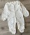 Чоловічок "Лапки" білий, унісекс 0-3 місяців, фото