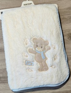 Плед Story Baby «Мишка» голубой 2, мальчик 80*90