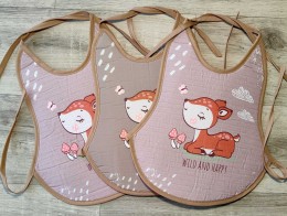 Слюнявчик "Happy", микс цветов, девочка 6-9-12 месяцев