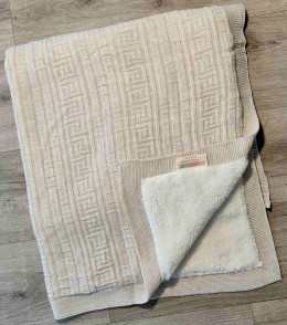 Плед Story Baby «Квадрат» бежевый, унисекс 80*90