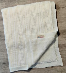 Плед Story Baby «Квадрат» молочный, унисекс 80*90