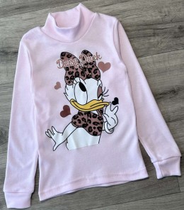 Водолазка "Уточка" розовый, девочка 2-3-4-5 лет