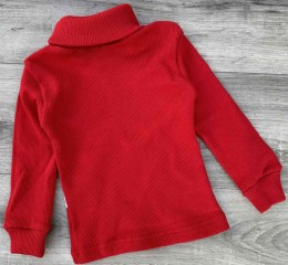 Водолазка "Однотонная" красный, девочка 3-4-5-6-7 лет