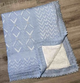 Плед Mizmiz "Перлина" блакитний, дівчинка 100*100