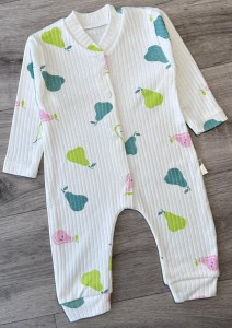 Чоловічок Supermini «Груші» білий, унісекс 0-3-6 місяців