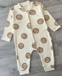 Чоловічок Supermini «Левеня» бежевий, унісекс 0-3-6 місяців