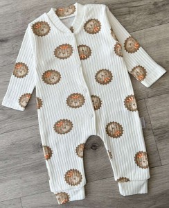 Чоловічок Supermini «Левеня» білий, унісекс 0-3-6 місяців