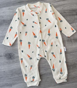 Чоловічок Supermini «Морквина» бежевий, унісекс 0-3-6 місяців