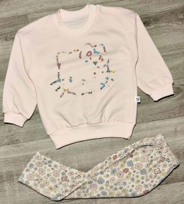 Костюм Anilco "Кошка" персиковый, девочка 6-12-18-24 месяцев