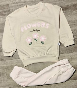 Костюм Anilco "Flowers" рожевий, дівчинка 6-12-18-24 місяців