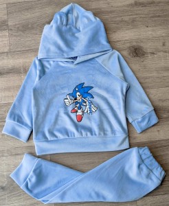 Костюм "Ёж" голубой, мальчик 9-12-24-36 месяцев