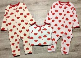 Человечек Midirik «Сердечки» микс цветов, девочка 12 месяцев