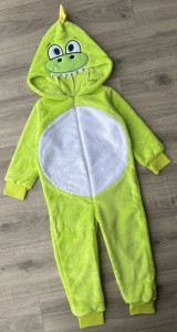 Кигуруми "Дино" зелёный, мальчик 2-3-4-5-6 лет
