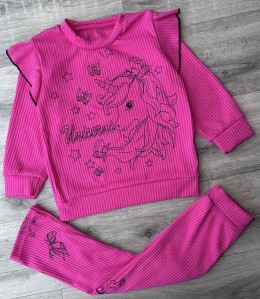 Костюм "Unicorns" малиновий, дівчинка 2-3-4-5 років