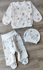 Комплект «Friends ever» белый, унисекс 0-3 месяцев