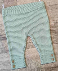 Штани "Однотонні" зелений, дівчинка 0-3-6-9 місяці