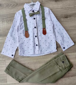 Костюм Lorio «Корона» зеленый(хаки), мальчик 5-6-7-8 лет