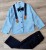 Костюм Lorio «Узор» голубой+темно синий, мальчик 5-6-7-8 лет, фото