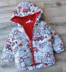 Курточка MDM "Пожарный" ,белый, мальчик 1-2-3-4-5 лет