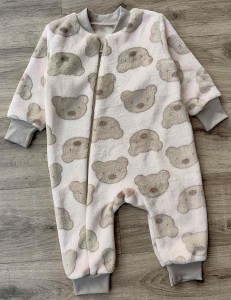 Человечек "Медвеженок" розовый, девочка 1-2-3 года