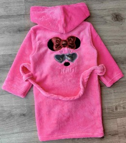 Халат «Hello!» розовый, девочка 1-2-3-4-5 лет