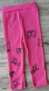 Лосины «Бабочки» малиновый, девочка 1-2-3-4-5 лет