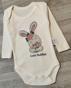 Боді Findik "Rabbit" молочний, дівчинка 3-6-9-12-18 місяців