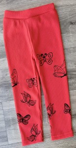 Лосіни «Метелики» червоний, дівчинка 1-2-3-4-5 років