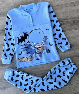 Піжама "Batman" блакитна, хлопчик 1-2-3-4-5 років