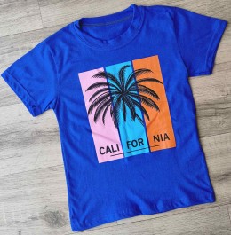 Футболка "Пальми" синій(темний), хлопчик 9-10-11-12 років