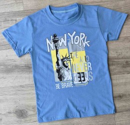 Футболка "New York" блакитний, хлопчик 9-10-11-12 років