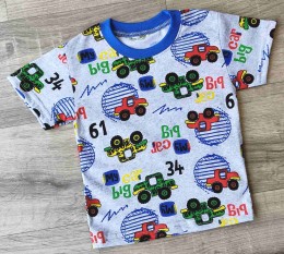 Футболка «Big car» сірий, хлопчик 1-2-3-4-5 років