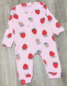 Человечек Supermini «Клубничка» розовый, девочка 0-3-6 месяцев