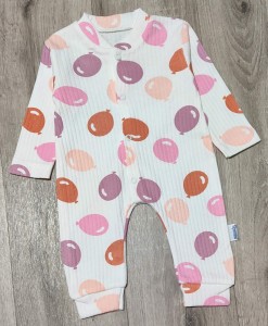 Человечек Supermini «Шарики» молочный, девочка 0-3-6 месяцев