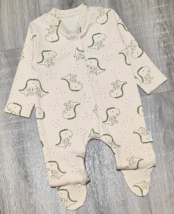 Человечек «Динозавр» зеленый, мальчик 0-3-6 месяцев