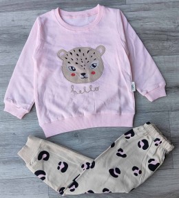 Костюм Piccola “Hello” персиковый, девочка 2-3-4-5 лет