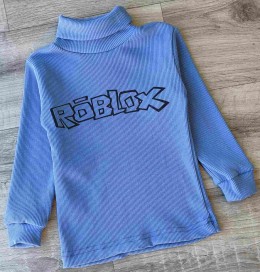 Водолазка "Roblox" голубой, мальчик 5-7-9-10-11 лет