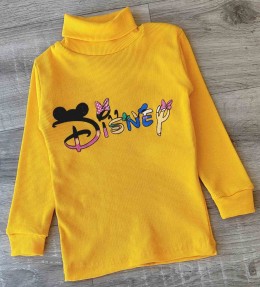 Водолазка "Буквы" желтый, девочка 5-7-9-10-11 лет