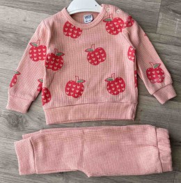 Костюм Hugg "Яблочки" персиковый, девочка 6-9-12-18 месяцев