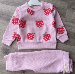 Костюм Hugg "Яблочки" розовый, девочка 6-9-12-18 месяцев