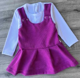 Платье "Однотонный" малиновый, 1,5-3-5 лет