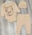 Комплект «Bear» бежевий, хлопчик 0-3-6 місяців, фото