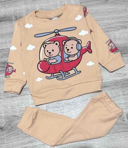 Костюм CGS "Вертоліт" бежевий, хлопчик 6-9-12-18 місяців