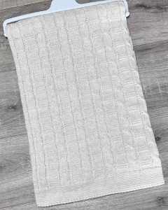 Плед Buude Kids «Косичка» бежевый, унисекс 110*110