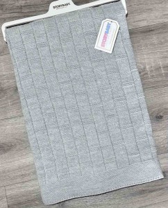 Плед Story Baby «Прямоугольник» серый, унисекс 100*110