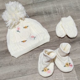 Комплект Bаву "Вязка" молочный, девочка 3 месяца