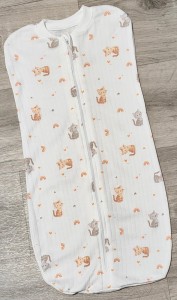 Кокон «Радуга» белый, девочка 0-3 месяцев