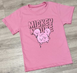 Футболка " Мышка"  коричневый(терракотовый), девочка 10-11-12-13 лет