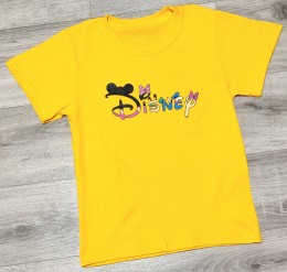 Футболка " Буквы"  желтый, девочка 10-11-12-13 лет